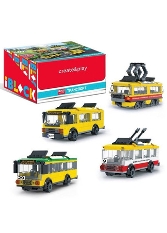 Конструктор пластиковый Маршрутное такси 177 деталей iBlock 22*16*6 см No Brand (333719763)