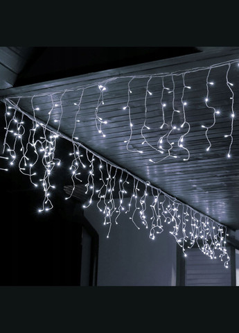Гирлянда бахрома уличная (наружная) 12 м 300 LED CL300 Cold White Springos (315781214)