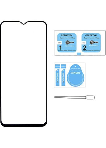 Защитное стекло для Xiaomi Redmi 10C Black (TGFG221) DENGOS (306745527)