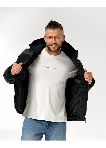 Черная зимняя мужская зимняя куртка FINO Mode