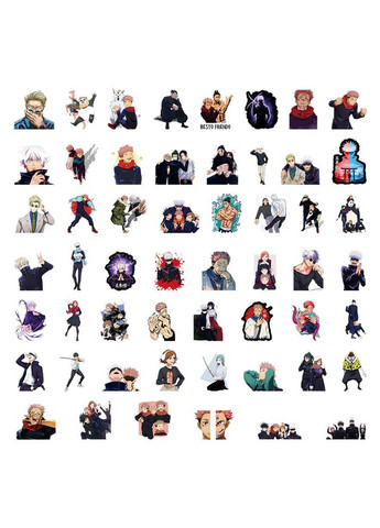 Стикеры Токийский Гуль Tokyo Ghoul манга аниме стикерпак наклейки набор наклейок 50 шт Shantou (332996873)