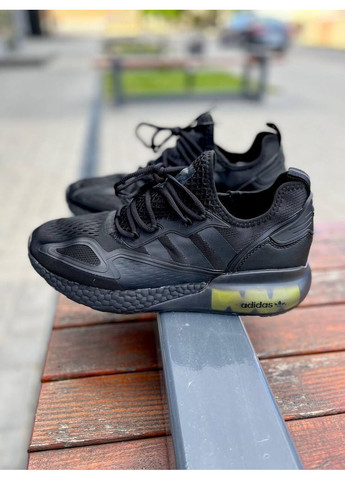 Черные демисезонные кроссовки мужские adidas zx 2k boost black адидас zx 2k изи буст No Brand