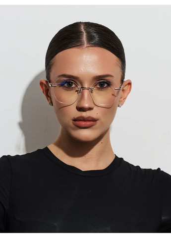 Жіночі безоправні окуляри для корекції зору +2.50 Антиблік Fabia Monti (369768828)