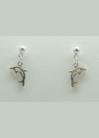 Сережки сережкигвоздики (пусети) Дельфин сріблястий Liresmina Jewelry (285111055)