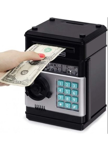 Копилка сейф, детский банкомат с кодовым замком NUMBER BANK Розовый No Brand r-1234 (294614019)