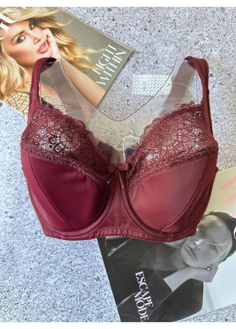Бордовий бюстгальтер м'яка чашка на тонкому поролоні на чашку h бордовий Diorella