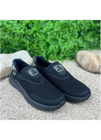 Черные чоловiчi мокасини перфорованi vs-0025-02-1 чорнi Dago