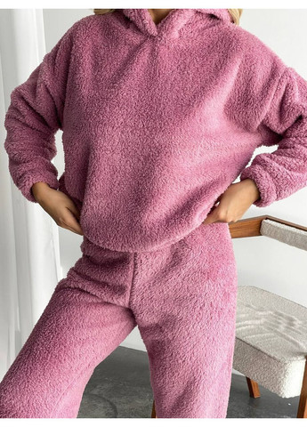 Бузкова всесезон піжама жіноча махрова зі штанами та кофтою кофта + брюки No Brand