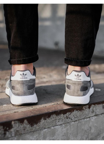 Сірі Осінні кросівки чоловічі adidas iniki grey white 5 адідас інікі No Brand