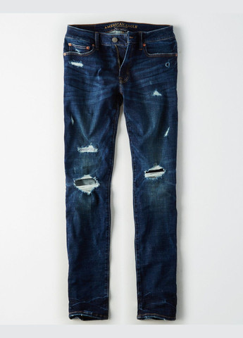 Темно-синие демисезонные джинсы slim ae4751m American Eagle
