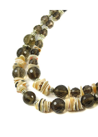 Бусы "Ночное сияние" Топаз, Перламутр Fursa fashion (364988034)