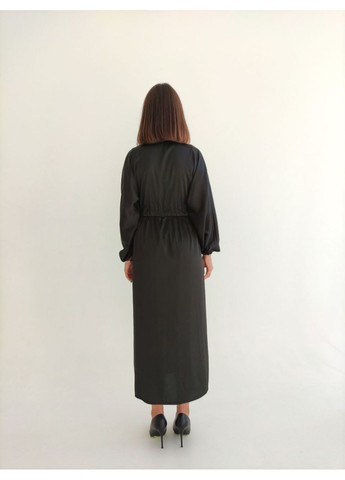 Черная всесезон masoli шелковый домашний комплект No Brand