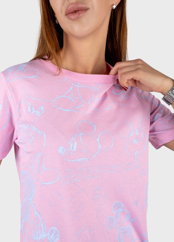 Футболка женская розовая Fashion 103769 Power - (323426647)