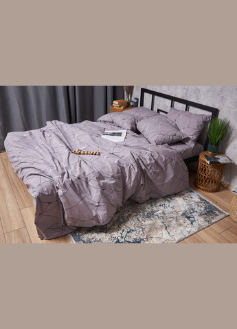 Комплект постельного белья Бязь Gold Люкс семейный 143х210х2 наволочки 2х40х60 (MS-820002778) Moon&Star Graphite (288536232)