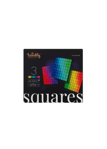 Панель Smart LED Squares 3 RGB, Gen II, IP20, 16x16см, расширение TWQ064STW07-BEU Twinkly (315502993)
