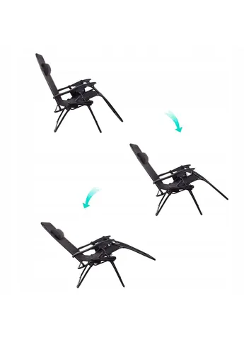 Шезлонг (креслолежак) для пляжа, террасы и сада Zero Gravity Springos GC0009 (297400850)