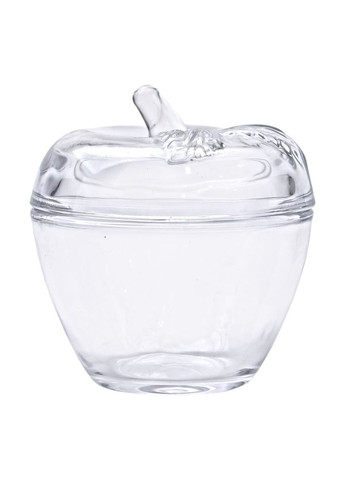 Конфетница с крышкой Ø 9.5 см ваза конфетница круглая стеклянная в форме яблока HP-4-101 Yiwu (371481873)