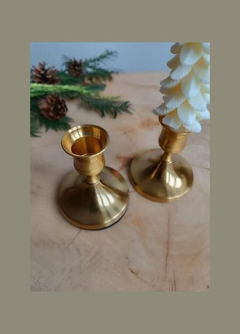 Металлический подсвечник низкий Gold, h-7.5 см No Brand (316631243)