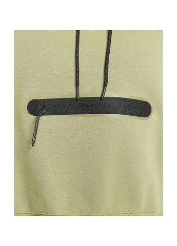 Худі жіноче Sportswear Tech Fleece WomenS Over-Oversized Crop Pullover Hoodie Olive Nike (365962131)