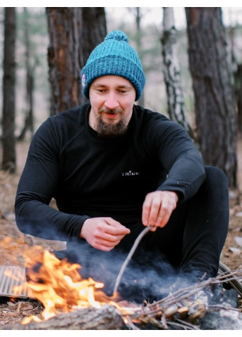 Комплект термобілизни чоловічий зимовий T-KA-0015-black S Чорний (4823132032659) Tribe (364488502)