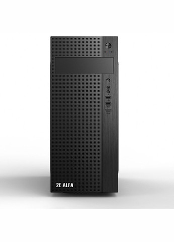 Корпус ALFA Black, без БП, Mid Tower, для ATX/Micro ATX, 1хUSB 3.0, 2хUSB 2.0, 191x418x358 мм, 2.5 кг (-E185) 2E (317863700)