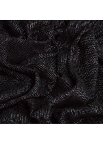 Ткань шифон жатка 95 г/м2 145 см легкая, воздушная ткань для платьев, блуз и аксессуаров черная IDEIA (357226926)