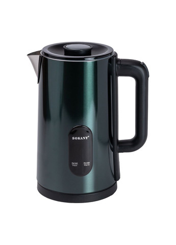 Электрочайник SK09019 дисковый 3л, малахит Sokany (315433216)