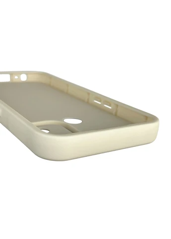 Чохол силіконовий Soft Touch з 3D принтом для A32 молочний (Повний захист камери) Oppo (373670899)