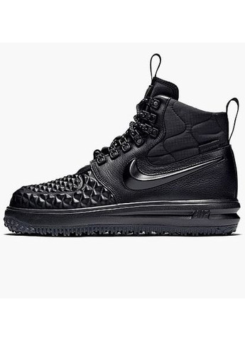 Чорні Осінні кросівки чоловічі nike air force lf1 duckboot 17 black найк аір форс 1 преміум No Brand