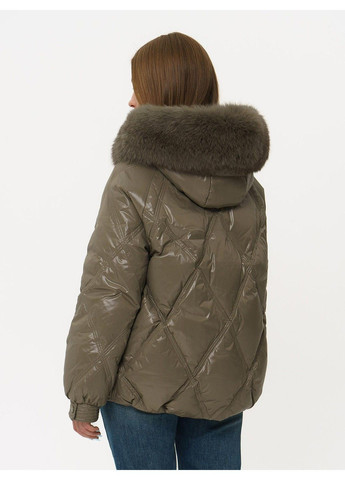 Коричневая зимняя куртка 21 - 04273 Vivilona