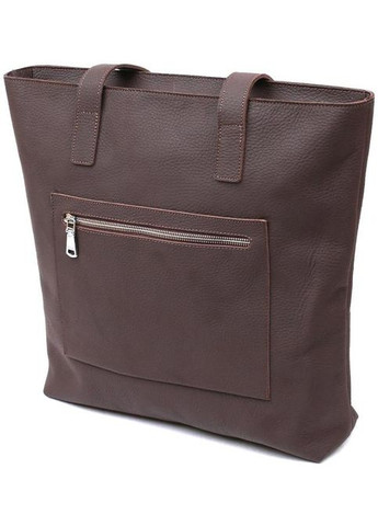 Сумка шоппер женская из натуральной кожи на плечо большая Коричневый 39250 Shvigel (353302628)