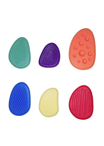 Силіконові сенсорні камінці. Набір з 6 шт No Brand (333828206)