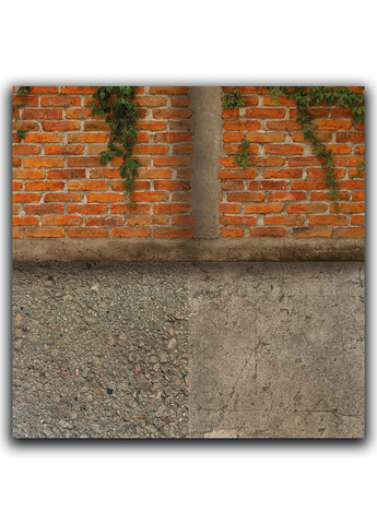 Фотофон 3D для предметной съемки виниловый угловой Улица 50х50х50см (FF-008) No Brand (302245408)