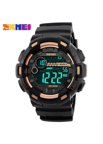 Чоловічий наручний годинник Champion 1243A Чорний з золотим Skmei (314483178)