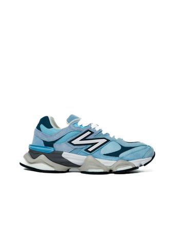 New Balance 9060 Chrome Blue (КОПИЯ) No Brand голубые всесезоны (372075127)