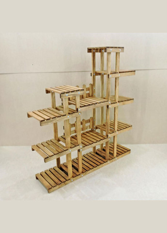 Подставка для цветов из дерева Бордо мускат (ЦВТ-002407) No Brand (328226138)