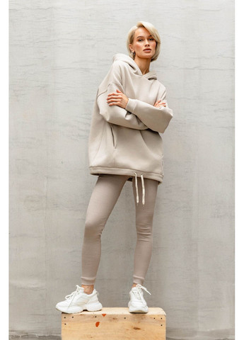 Бежевые демисезонные лосины рубчик. Seventeen