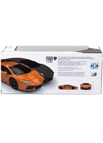 Машинка на р/в Lamborghini Aventador LP 700-4 Black (124GLBB) KS Drive (323166664)