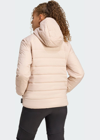 Коричнева демісезонна куртка terrex multi essentials climawarm insulated hooded adidas