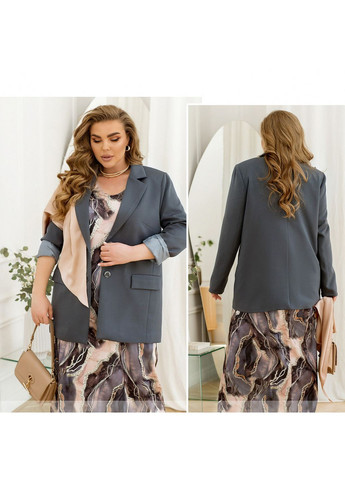 Графитовый женский пиджак Liton - всесезон