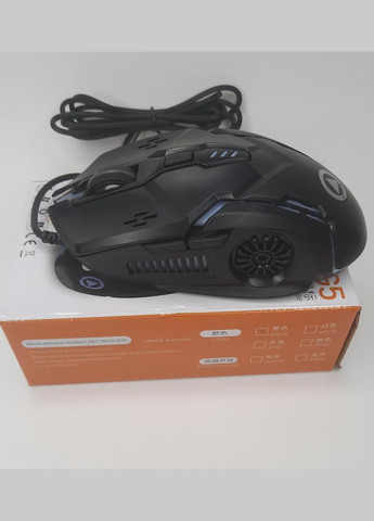 Проводная мышка для компьютера USB черная G5 с подсветкой No Brand (315141135)