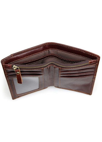 Кошелек мужской Кожаный 14373 Коричневый Vintage (306882129)
