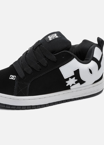 Чорно-білі кросівки чоловічі dc black-white No Brand COURT Graffik