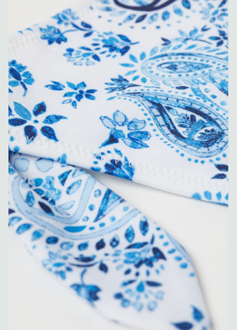 Белые купальные трусики-плавки,белый в синие узоры, H&M