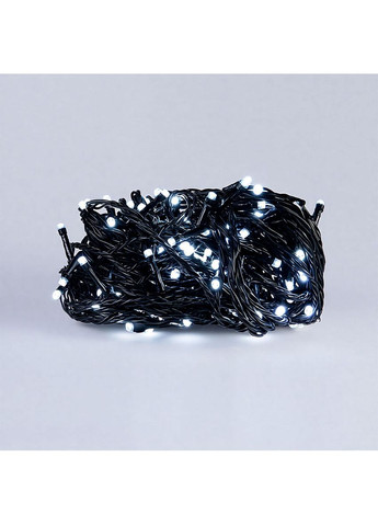 Новорічна гірлянда Нитка 22 м 220 LED чорний провід для дому біле світло шнур світлодіодний прикраса Garlando (370432472)