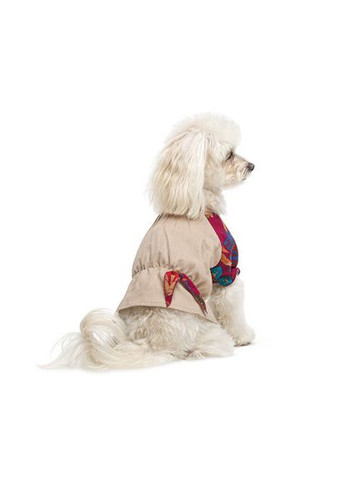 Рубашка Соломия для собак бежевая девочка М (*) Pet Fashion (323219671)