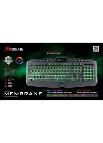 Клавиатура (KB-509) XTRIKE ME KB-509 RGB Black (377856698)
