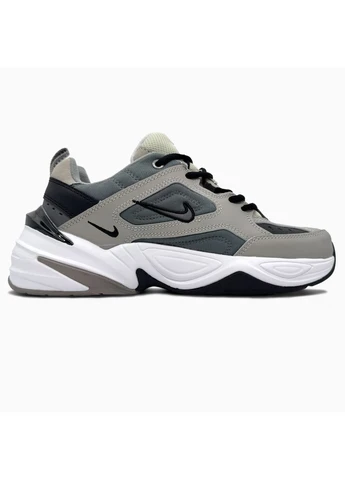 Черные летние кроссовки nike m2k black/grey найк м2к текно No Brand