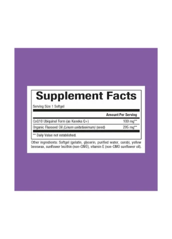 Убіхінол Ubiquinol CoQ10 100 мг, 60 капсул Natural Factors (361116035)