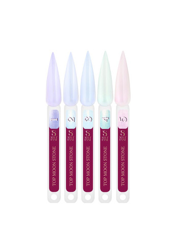 Топ для гель-лаку перламутровий без липкого шару Top Moon Stone 9 мл, 01 Бузковий Steffani (338426507)